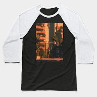 Retro Anime Scenery Baseball T-Shirt